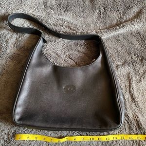 Longchamp leather hobo bag